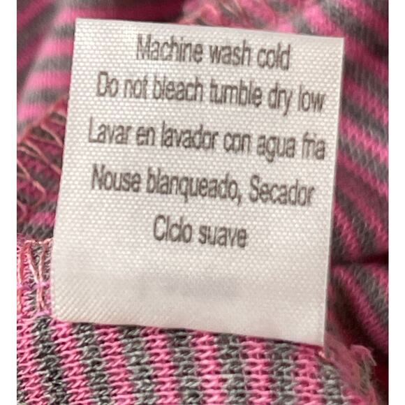 Womens Large Poof Pink and Gray Long Sleeve Shirt - Picture 6 of 8